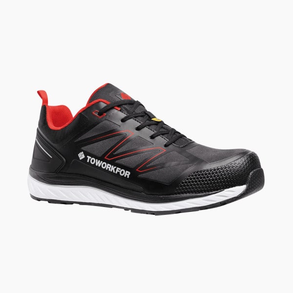 ToWorkFor Exclusive ToWorkFor Lage Sneaker Warmup Rood ESD 8A24-67 S3
