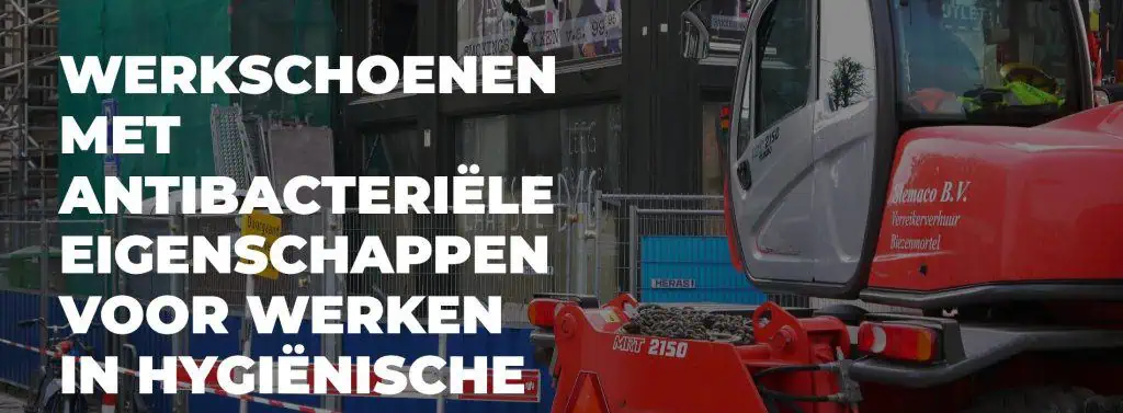 Werkschoenen met antibacteriële eigenschappen voor werken in hygiënische omgevingen-banner